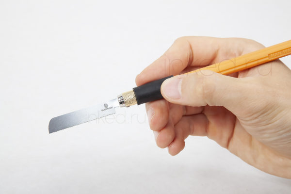 Нож-пила для пластика и смолы (+3 пилки, подходит для лезвий)